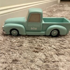 Kirklands Mint Green Ceramic Easter Truck